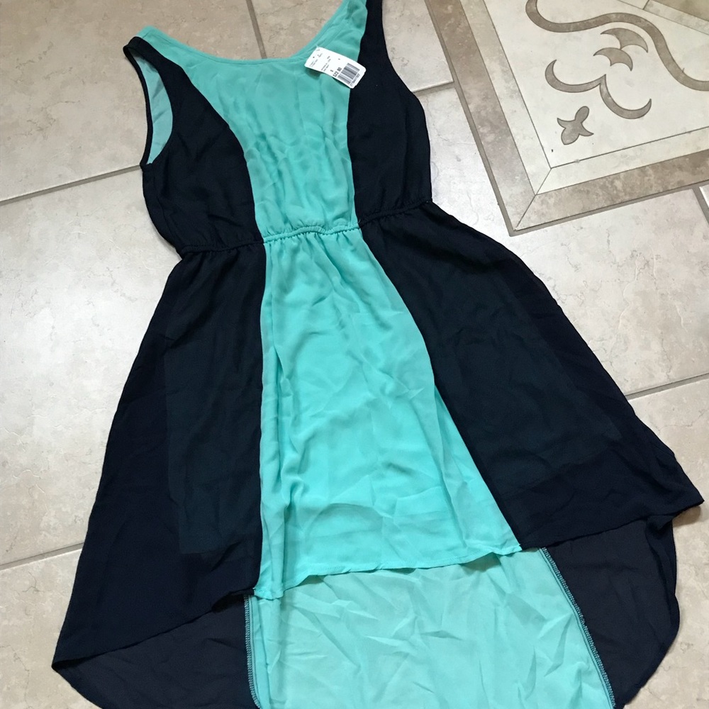High low teal and navy forever 21 dress